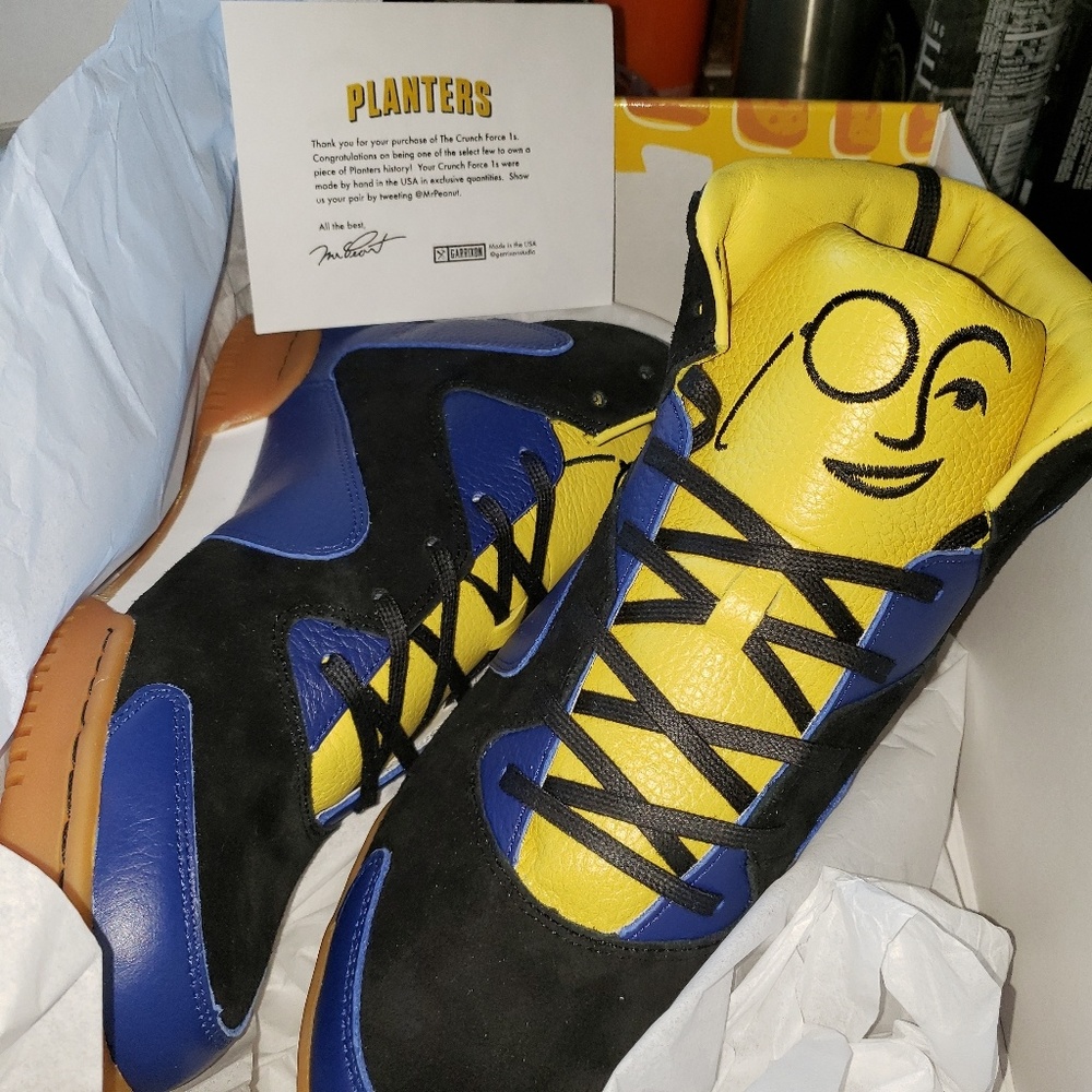 Planters Crunch Force 1 hightop sneaker